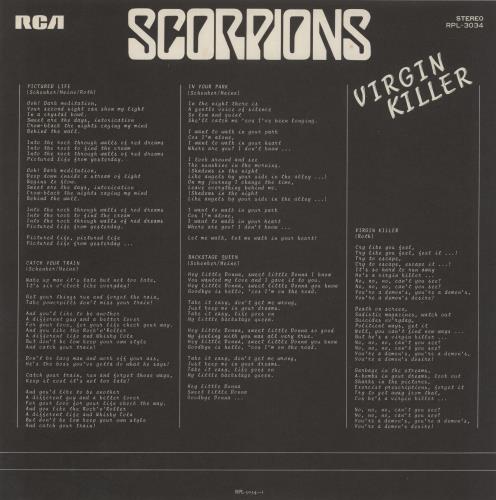 Scorpions Virgin Killer - Banned Sleeve Japanese vinyl LP
